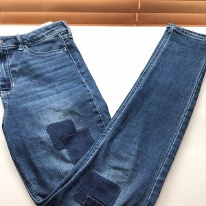 Hollister patch blue jeans